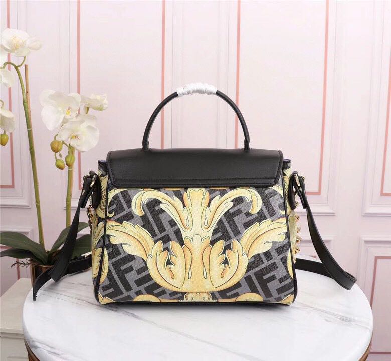 Fendi Fendace La Medusa Medium Handbag Mid