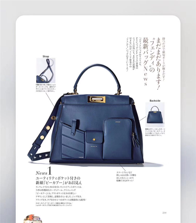 PEEKABOO Mini Pocket Bag Navy High