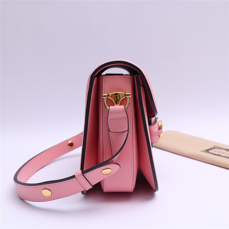 Gucci Horsebit 1955 shoulder bag 602204 Red & Pink High