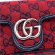 GG Marmont Multicolour super mini bag 476433 Red High