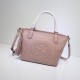 Gucci Soho 2Way Handbag Leather 369176 Nude Pink High