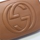 Gucci Soho Small Leather Disco Shoulder Bag 308364 Camel High