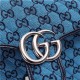 GG Marmont Multicolour small shoulder bag 443497 Blue High