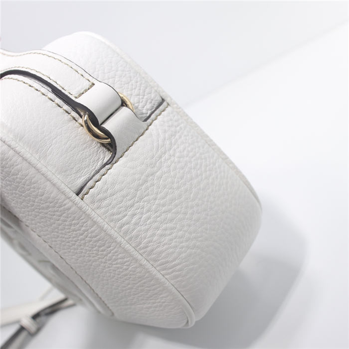 Gucci Soho Small Leather Disco Shoulder Bag 308364 White High