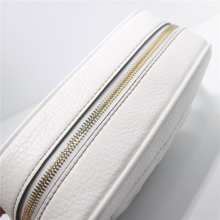 Gucci Soho Small Leather Disco Shoulder Bag 308364 White High