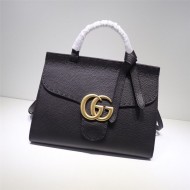 GG Marmont small top handle bag Leather 421890 Black High