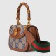 Gucci Bamboo 1947 jumbo GG small top handle bag jumbo GG canvas 675797 High