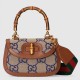 Gucci Bamboo 1947 jumbo GG small top handle bag jumbo GG canvas 675797 High