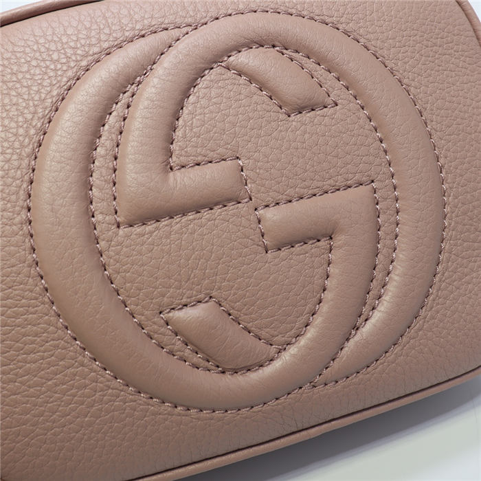 Gucci Soho Small Leather Disco Shoulder Bag 308364 Nude High