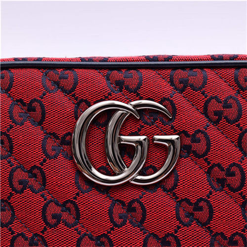 GG Marmont Multicolour small shoulder bag 447632 Red High