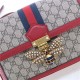 Gucci Queen Margaret GG Supreme medium shoulder bag 524356 Red High