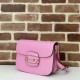 Gucci Horsebit 1955 shoulder bag 602204 Pink leather high