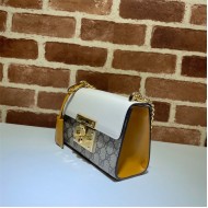 Gucci Padlock small GG shoulder bag 409487 White High