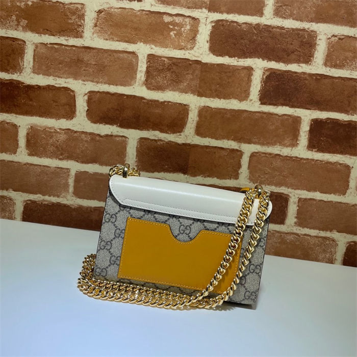 Gucci Padlock small GG shoulder bag 409487 White High