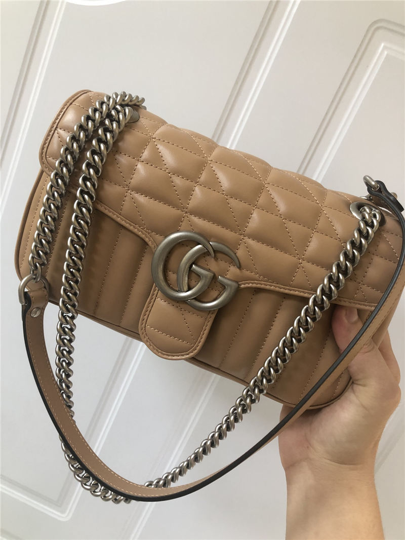 GG Marmont small New matelassé shoulder bag High