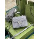 GG Marmont mini top handle bag New 583571 Grey High