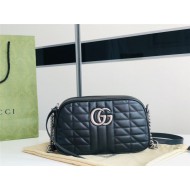 GG Marmont small shoulder bag New 447632 Black High