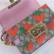 Gucci Padlock small GG shoulder bag 409487 Strawberry High