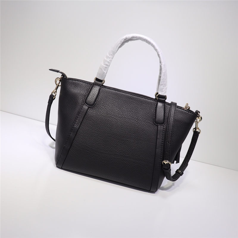 Gucci Soho 2Way Handbag Leather 369176 Black High