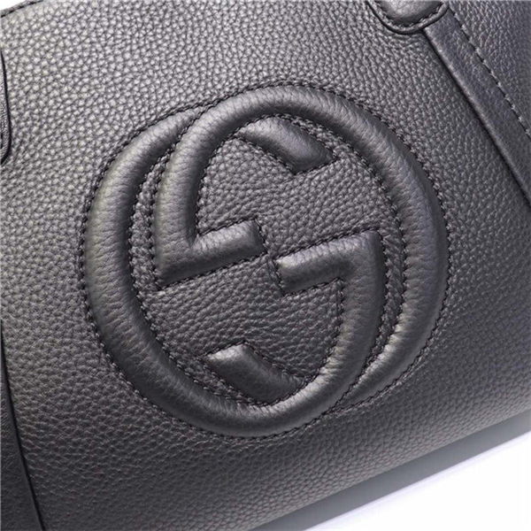 Gucci Soho 2Way Handbag Leather 369176 Black High