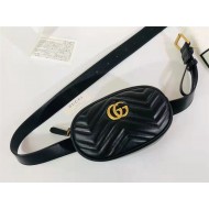 GG Marmont Belt Bag Leather Black High