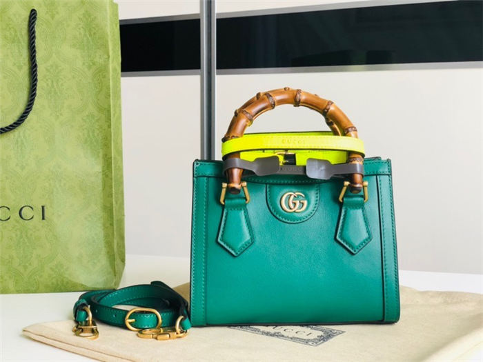 Gucci Diana mini tote bag 655661 Green High