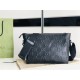 Gucci GG embossed messenger bag 658565 Black High