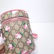 Gucci GG Supreme Monogram Childrens Crossbody Bag 477854 Rose High