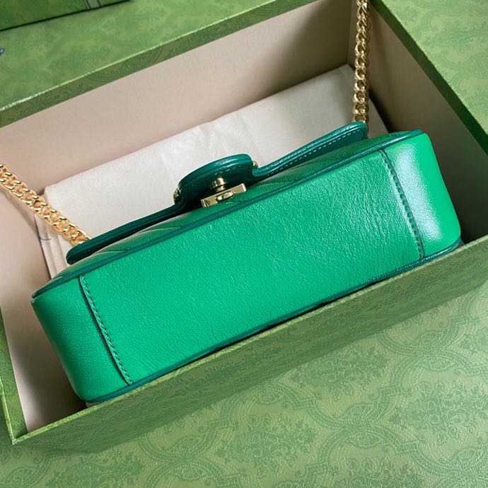 GG Marmont mini shoulder bag Green High