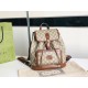 Backpack with Interlocking G 674147 Beige and ebony GG Supreme canvas High