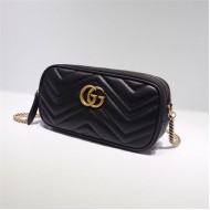 GG Marmont Mini Chain Bag 546581 Black High