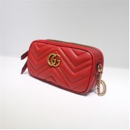 GG Marmont Mini Chain Bag 546581 Red High