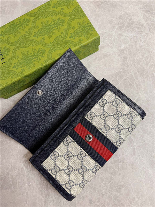 Ophidia GG continental wallet GG Supreme canvas 523153 high