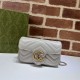 GG MARMONT MATELASSÉ SUPER MINI BAG 476433 Light Grey High