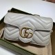 GG MARMONT MATELASSÉ SUPER MINI BAG 476433 Light Grey High