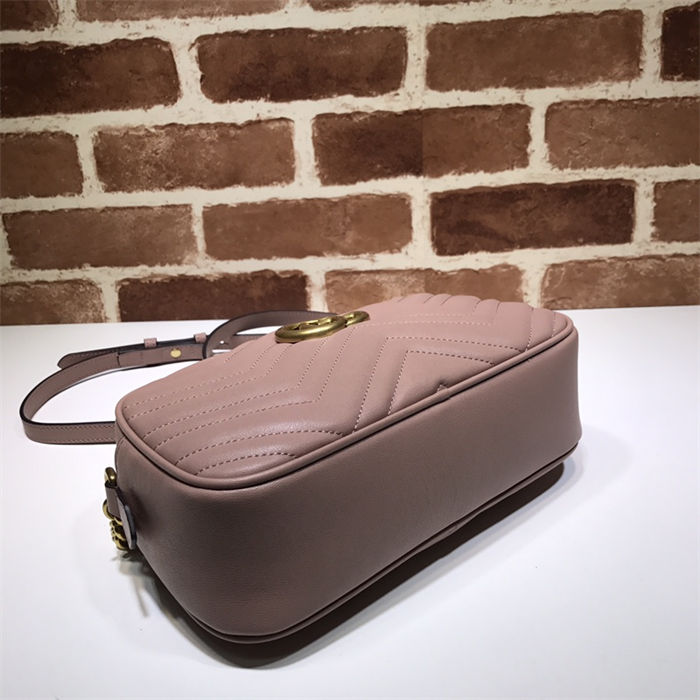 GG Marmont small shoulder bag 447632 Dusty Pink High