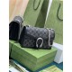 DIONYSUS GG SMALL SHOULDER BAG 400249 Denim Black high