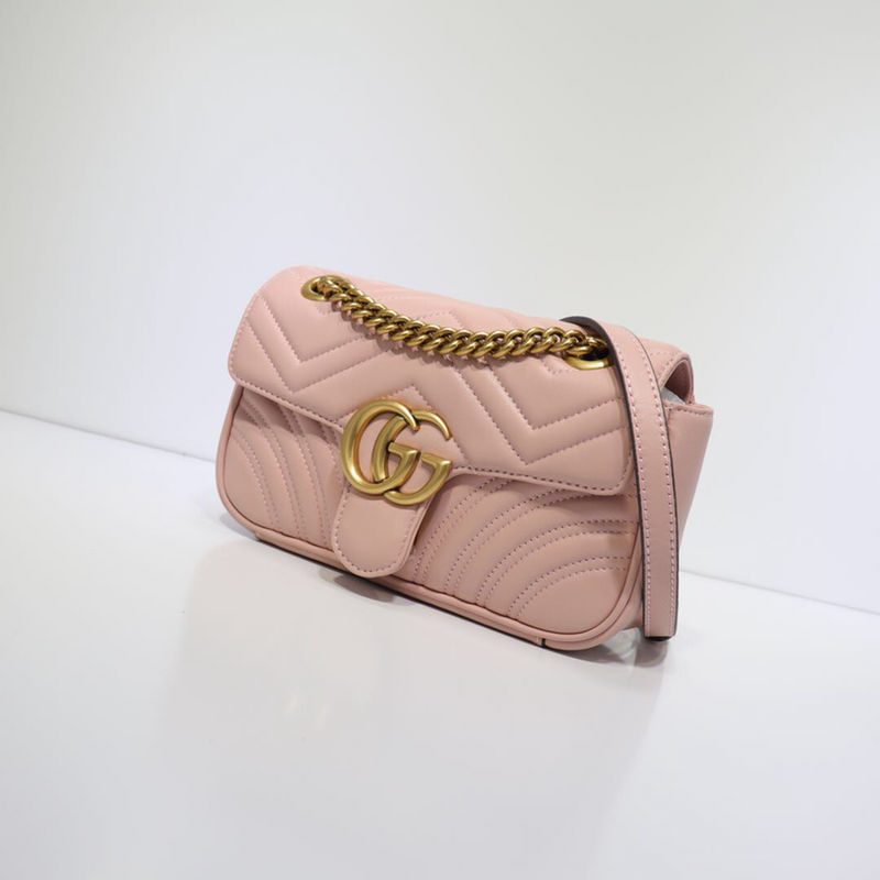 GG Marmont mini matelassé shoulder bag pink High