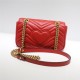 GG Marmont mini matelassé shoulder bag red High