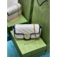 GG MARMONT MATELASSÉ SUPER MINI BAG 476433 white/blue High