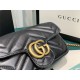 GG MARMONT MATELASSÉ SUPER MINI BAG 476433 Black High