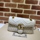 GG Marmont small matelassé shoulder bag white High