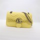 GG Marmont small matelassé shoulder bag yellow High