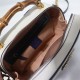 GG Marmont small shoulder bag with bamboo white High