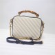 GG Marmont small shoulder bag with bamboo white High