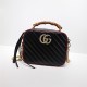 GG Marmont small shoulder bag with bamboo black High