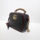 GG Marmont small shoulder bag with bamboo black High