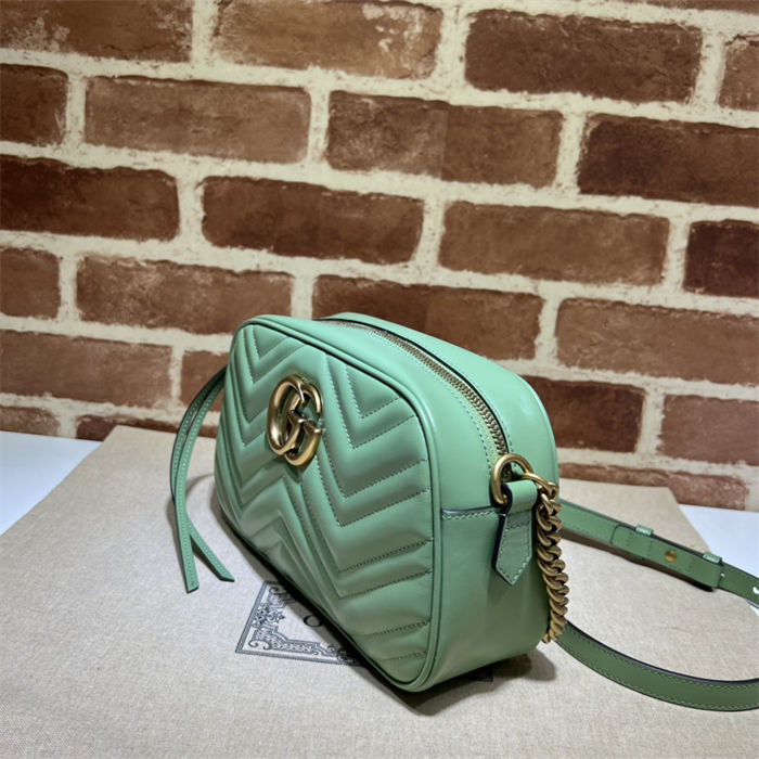 GG Marmont small shoulder bag 447632 Light Green High