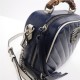 GG Marmont small shoulder bag with bamboo blue High