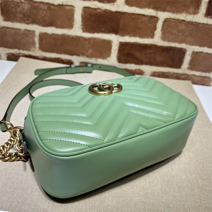 GG Marmont small shoulder bag 447632 Light Green High